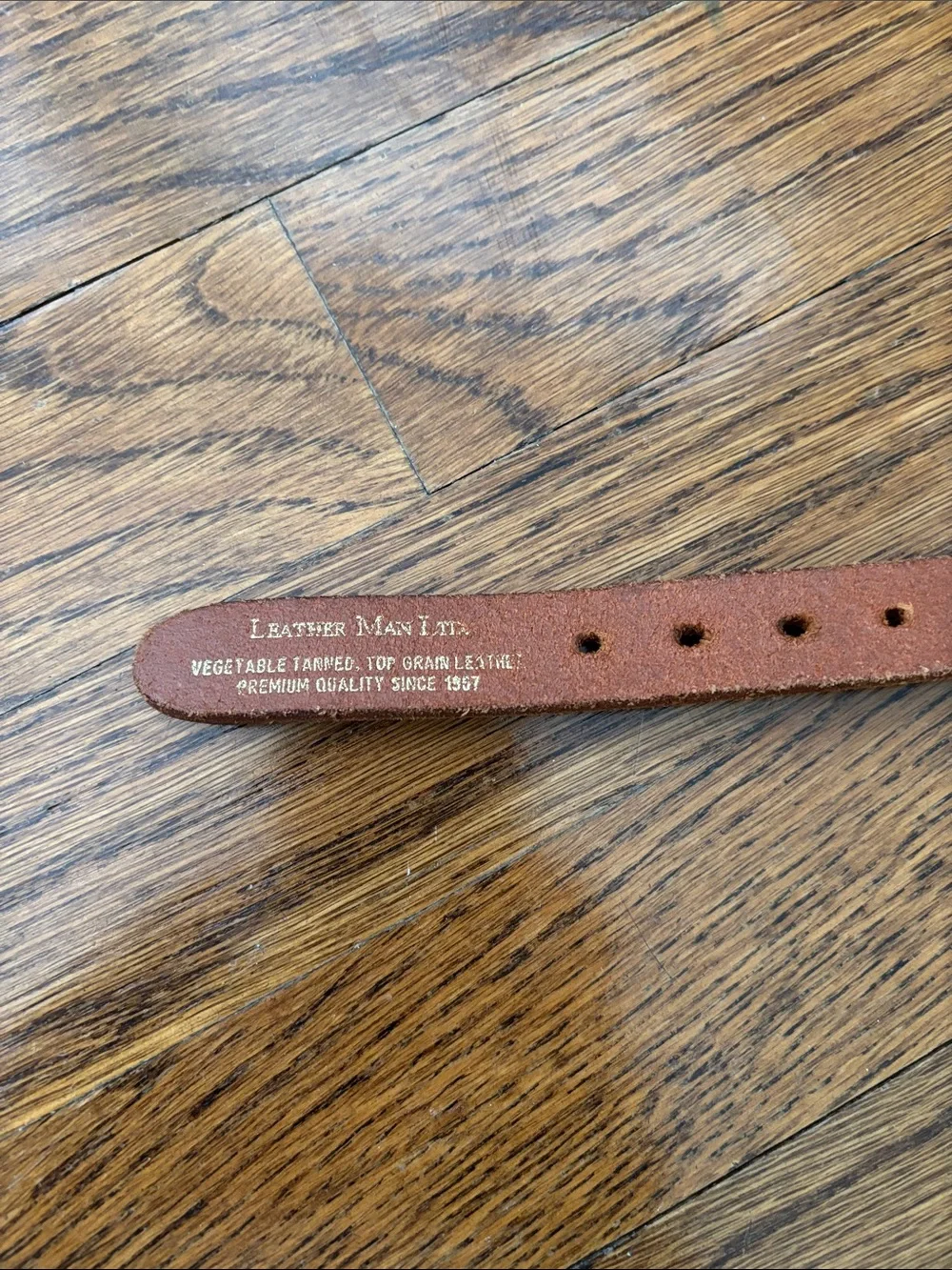 Navy Kids Nautical Flag Belt with Brown Leather Trim — size 28