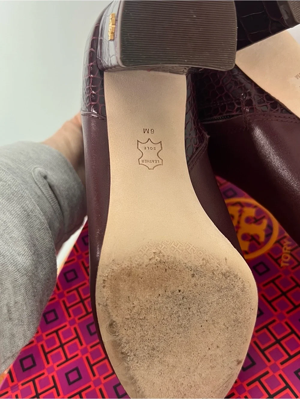 Tory Burch burgundy plenty