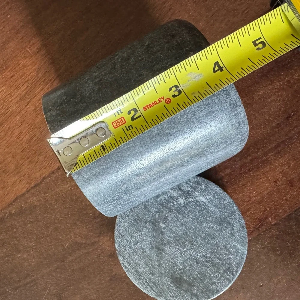 Pottery Barn small soapstone canister with lid