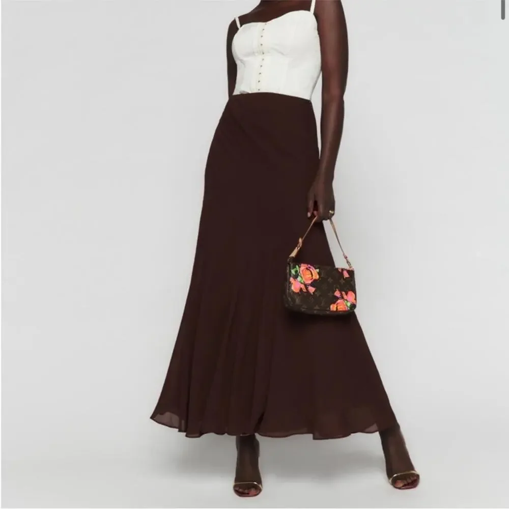Reformation Skirt Brown