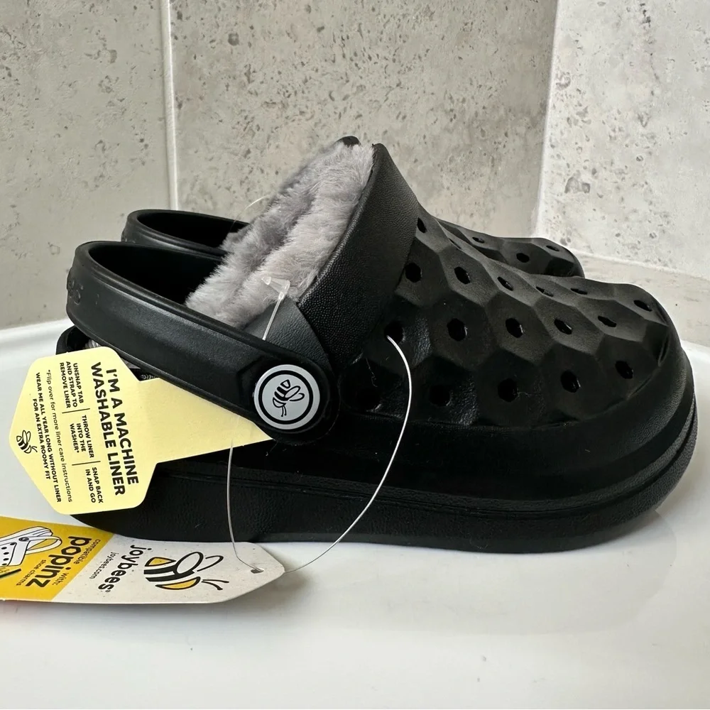 Joybees Varsity Lined Clogs Size 8 Toddler