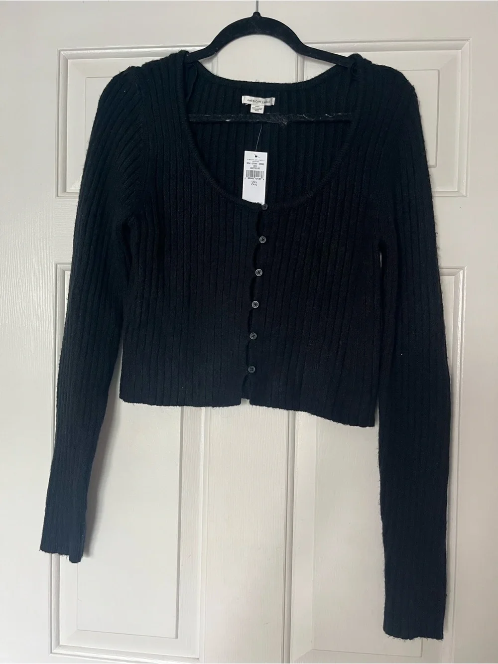 American Eagle Outfitters black ribbed
