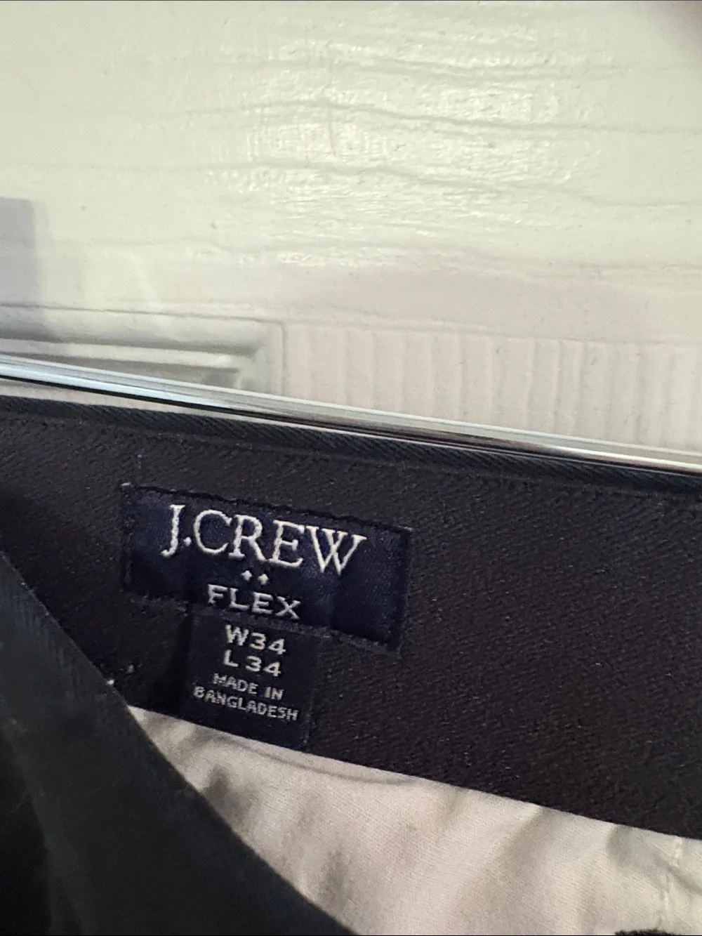 J. Crew Men's Black Chinos