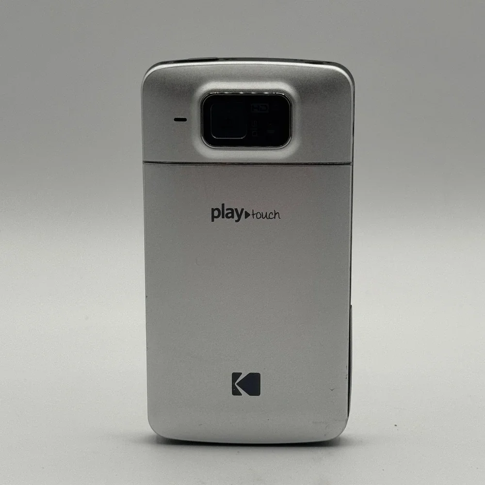 Kodak PlayTouch Zi10 Pocket Video Camera Silver 1080p HD Touchscreen Camcorder