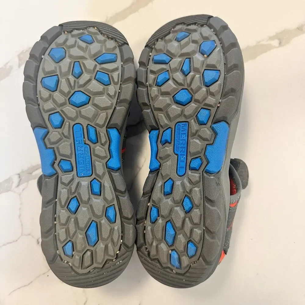 Merrell Kid's Hydro H2O Hiker Sandal Boys Size 4M Gray Gunsmoke water show