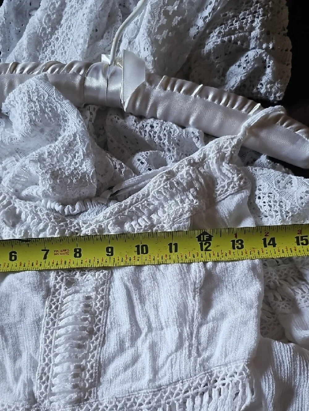 Abercrombie & Fitch White Crochet-Detail Maxi Dress