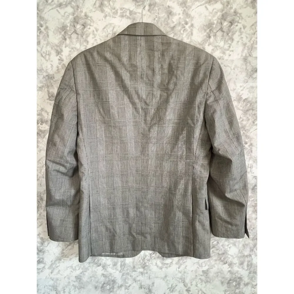 Jos. A. Bank Men's Gray Plaid Blazer Size‎ 36 Short