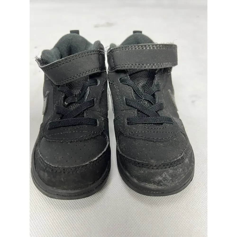 Nike Play Shoes Baby Sneakers 8C Black Lace Up