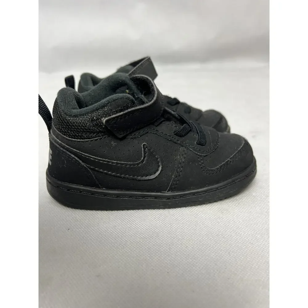 Nike Play Shoes Baby Sneakers 8C Black Lace Up