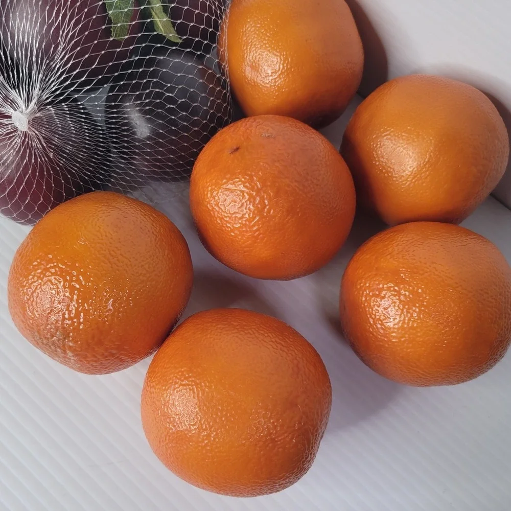 Pottery Barn Crate & Barrel Fake Fruit Oranges Plums & Tomatoes NEW Old Stock