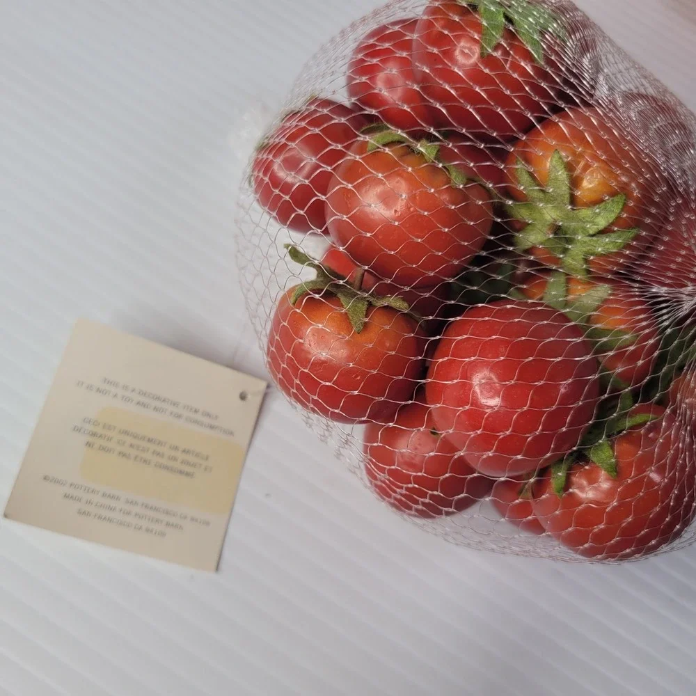 Pottery Barn Crate & Barrel Fake Fruit Oranges Plums & Tomatoes NEW Old Stock