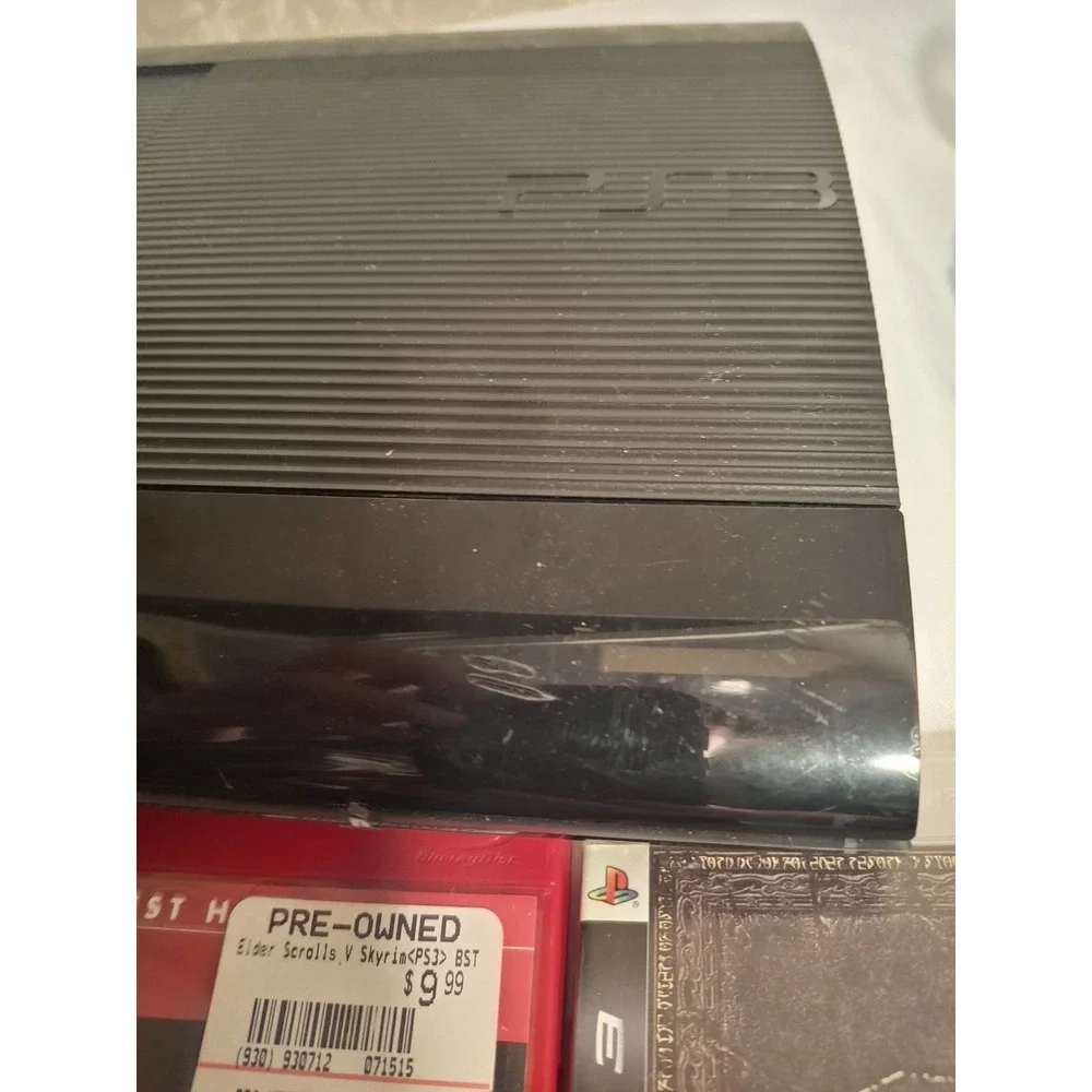 Sony PlayStation PS3 Super Slim 12GB CECH4201A Console Tested W/Controller Games