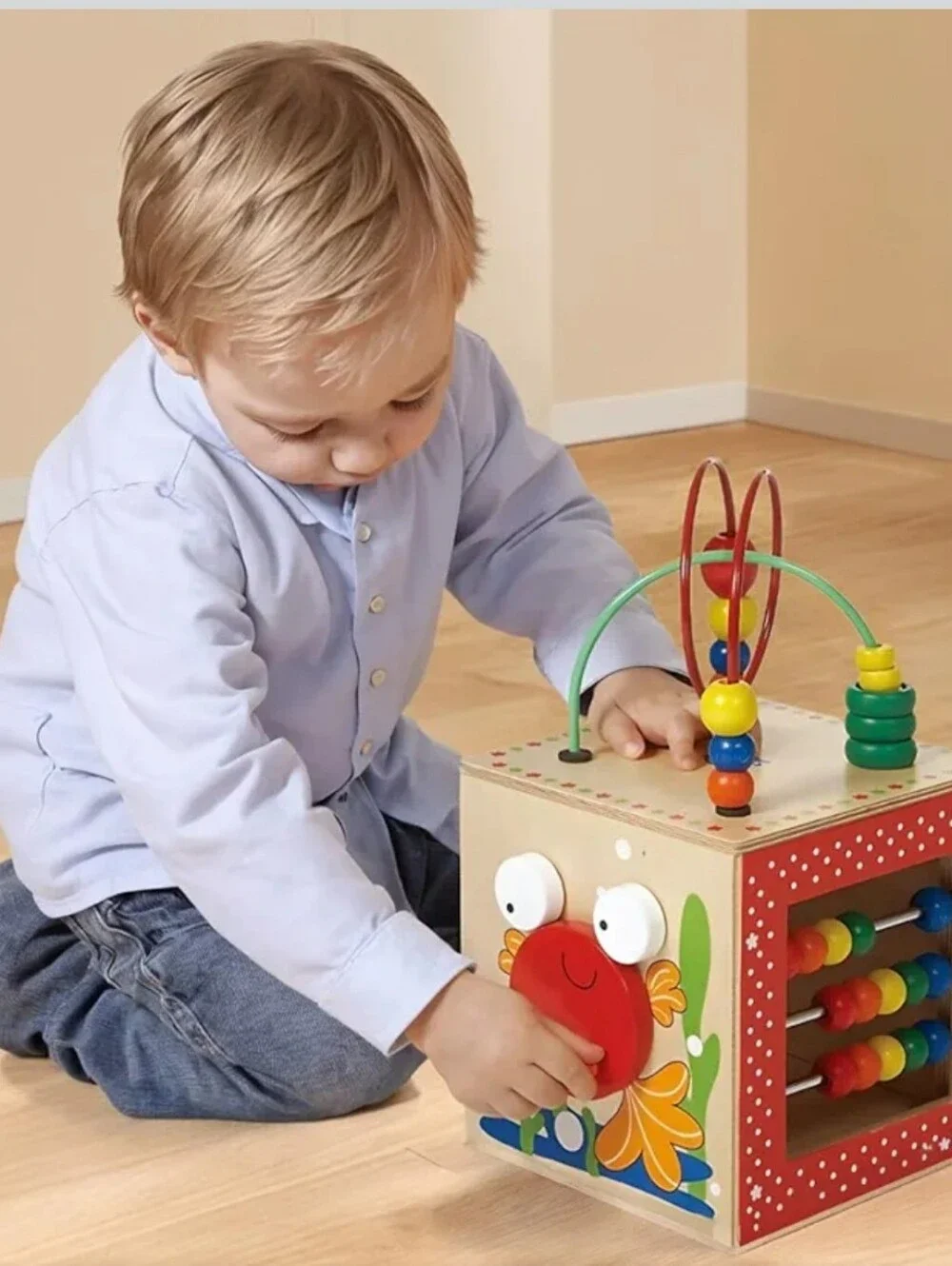 Hape Discovery Box Wooden Activity Center