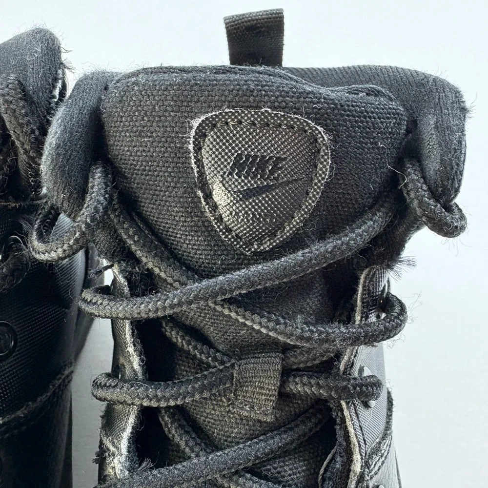Nike Toddler Kids Triple Black Manoa LTR (TD) Boot Shoes | Size 7