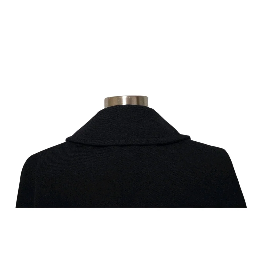 Maison Margiela Mens Pea Coat Line 14‎ Navy Blue Contrast Corduroy Cuffs Size 50