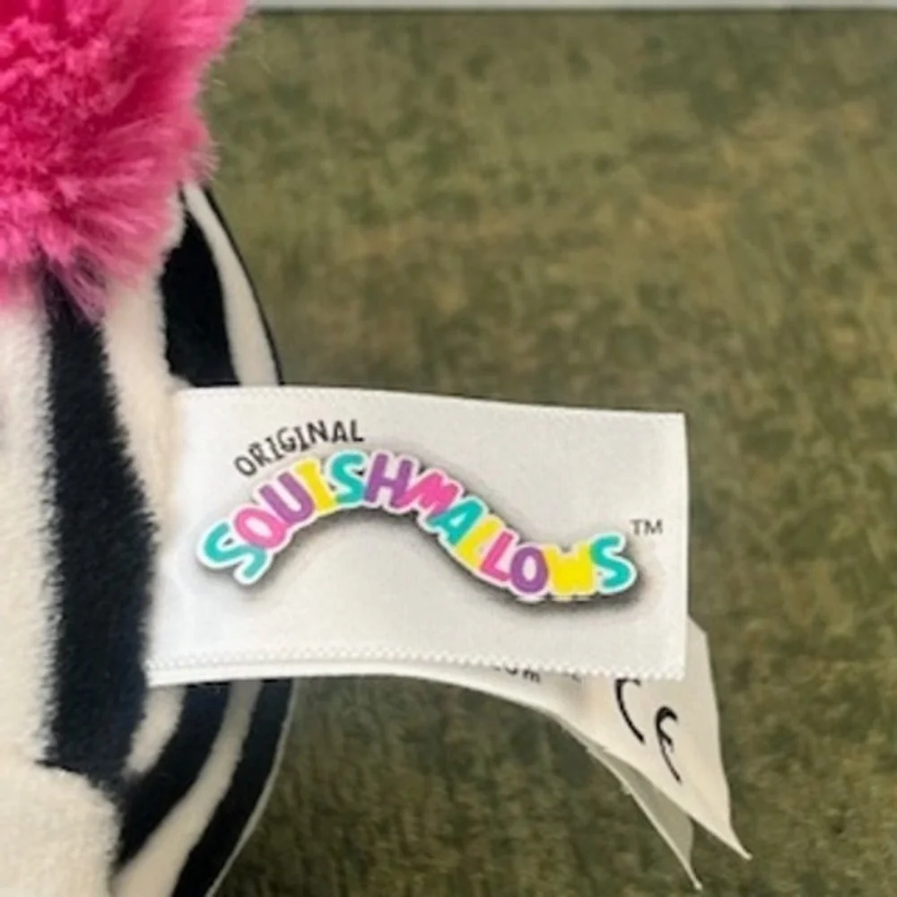Squishmallows zebra plush