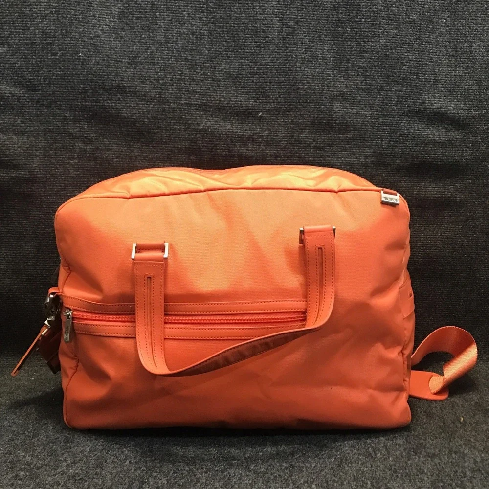 Tumi Model 4892MLN Voyageur Tangerine Nylon Weekender Travel Shoulder Duffel Bag
