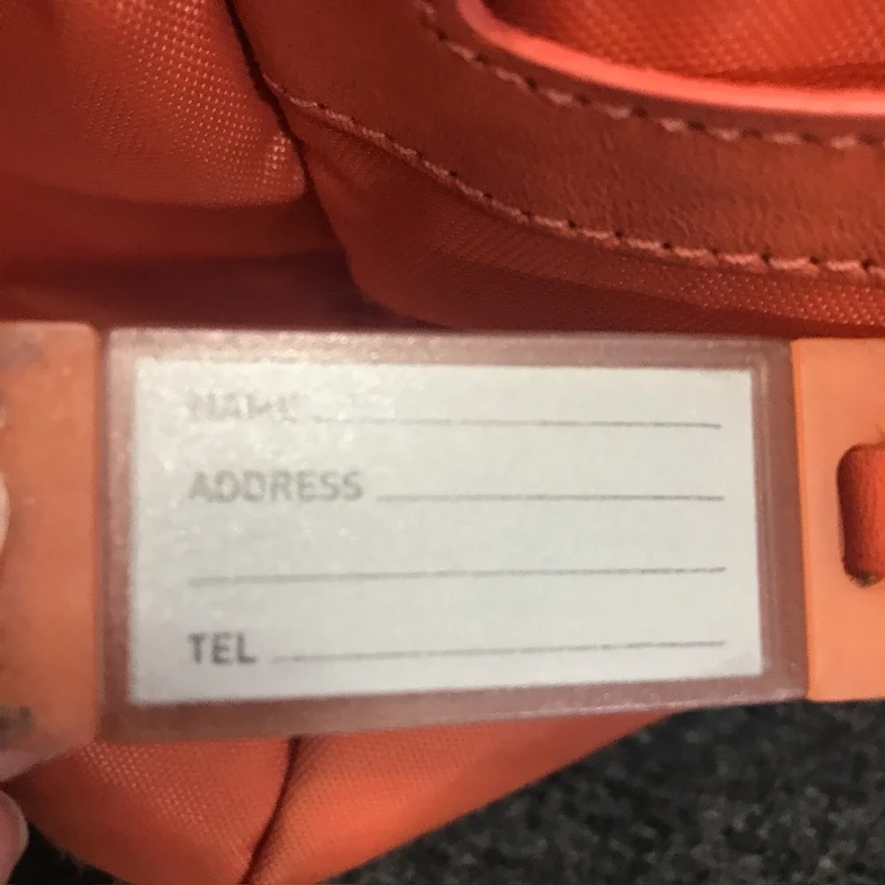 Tumi Model 4892MLN Voyageur Tangerine Nylon Weekender Travel Shoulder Duffel Bag