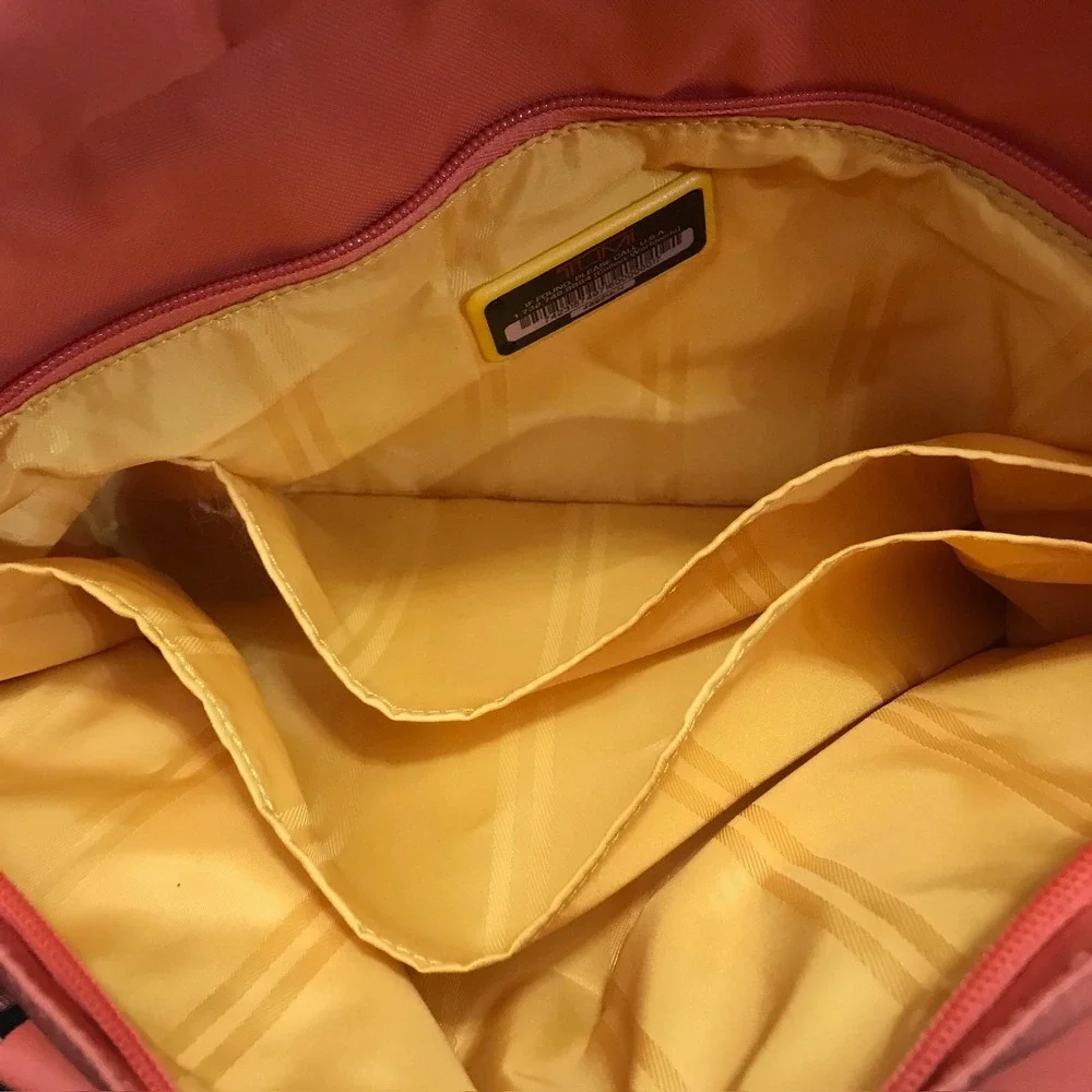 Tumi Model 4892MLN Voyageur Tangerine Nylon Weekender Travel Shoulder Duffel Bag