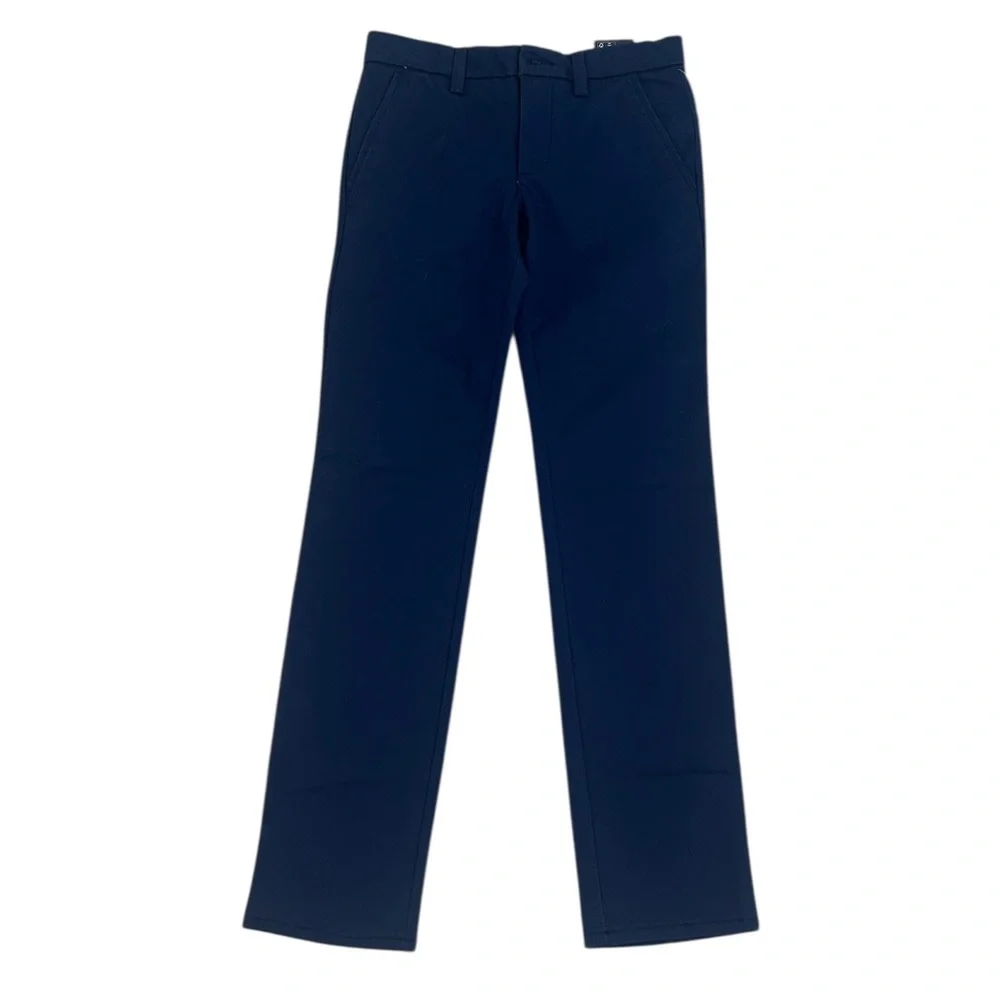 NWT gap kids navy straight leg Chinos washwell adjustable waist size 12(boys)