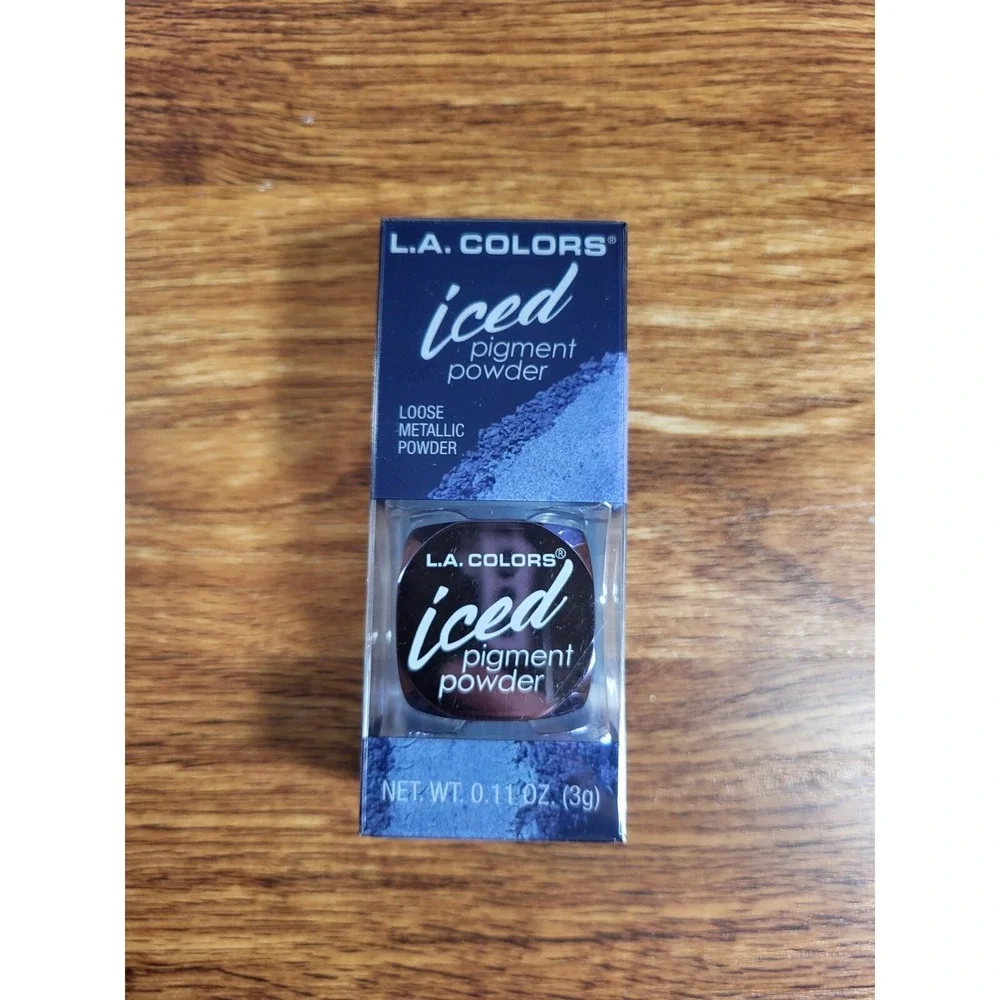 L.A. COLORS Iced Pigment Powder - Gleam CEP539A Loose Metallic Powder Make‎ Up