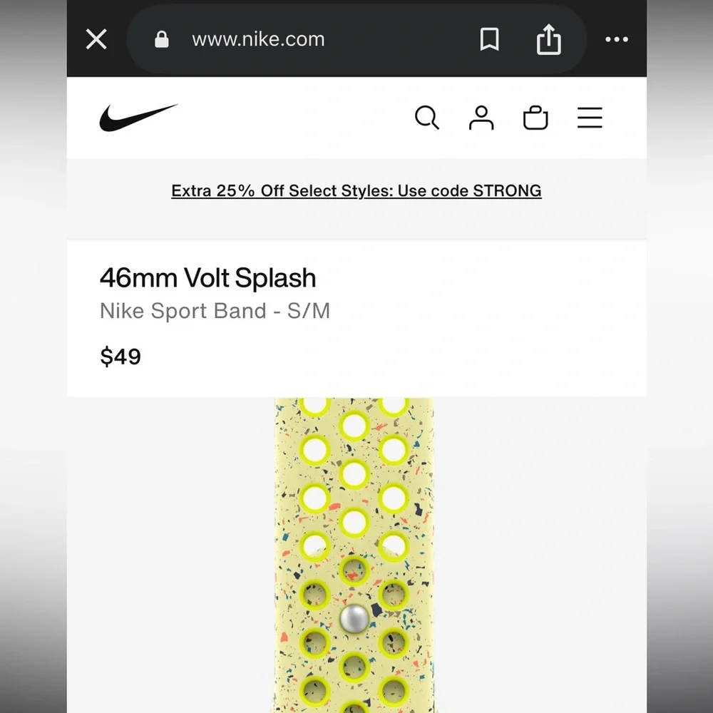 Apple‎ Watch x Nike Volt Splash Band (like new)