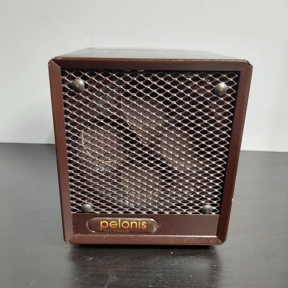 Vintage Pelonis Disc Furnace Portable Electric Heater Brown USA P-861 TC/VHC