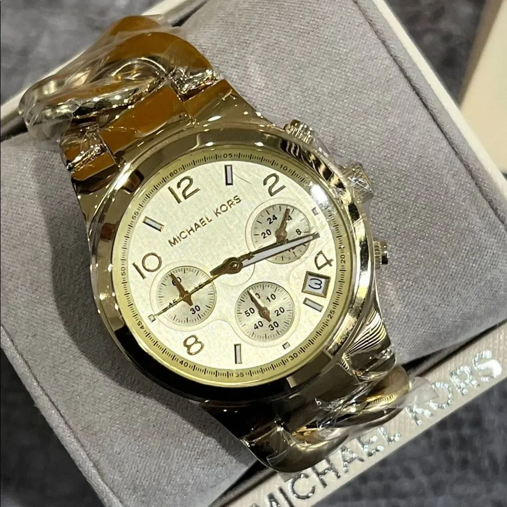 NIB Gold Runway Michael Kors Watch