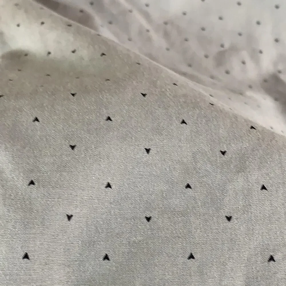 Banana Republic Dress Shirt Mens XS Gray Geometric Classic Fit Long Sleeve