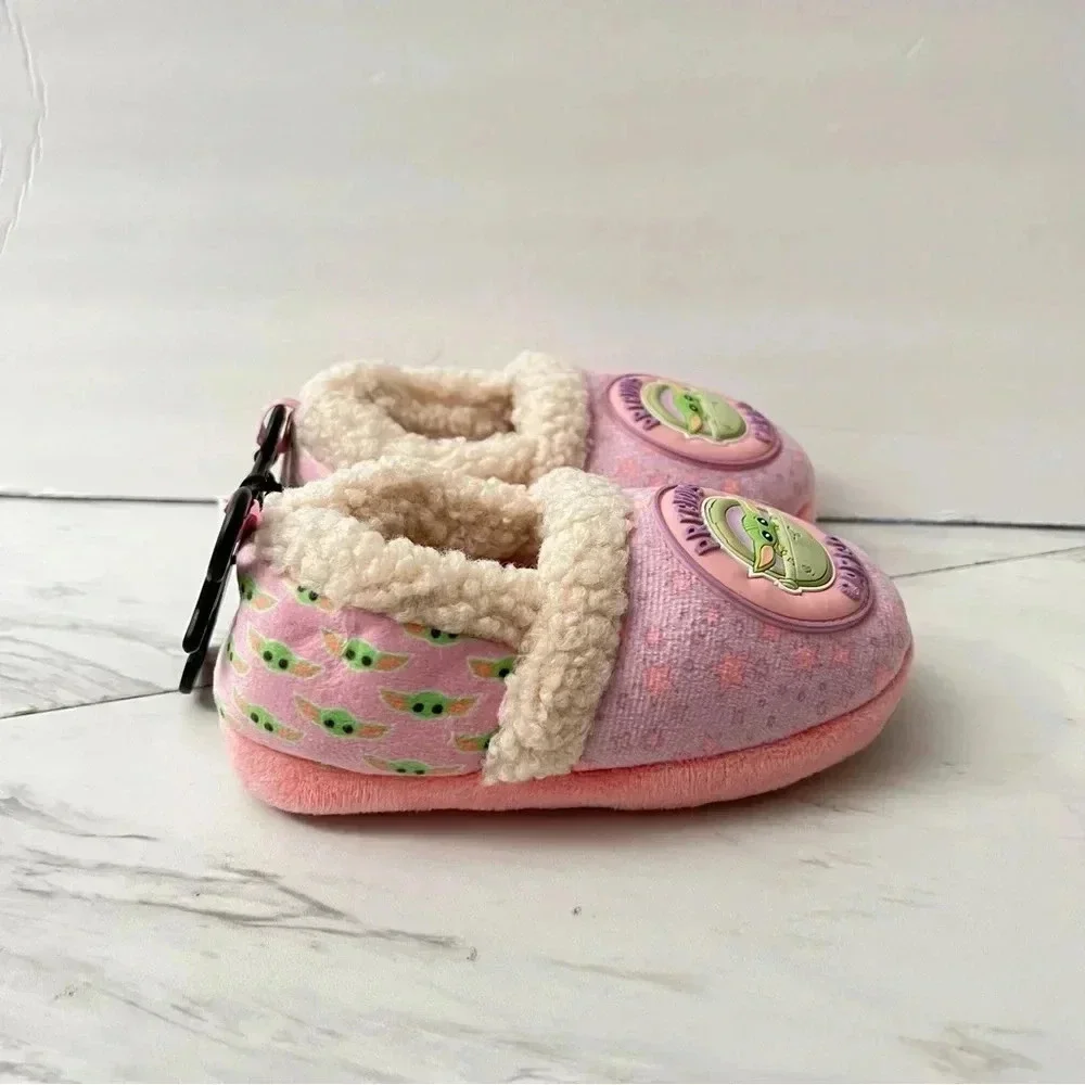 Star Wars Grogu Toddler Girls Slipper Size 7/8 Precious Cargo Sherpa Plush Soft