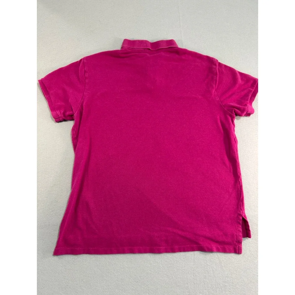 Polo Ralph Lauren Polo Shirt Mens XL Pink Custom Fit Short Sleeve Cotton Mesh