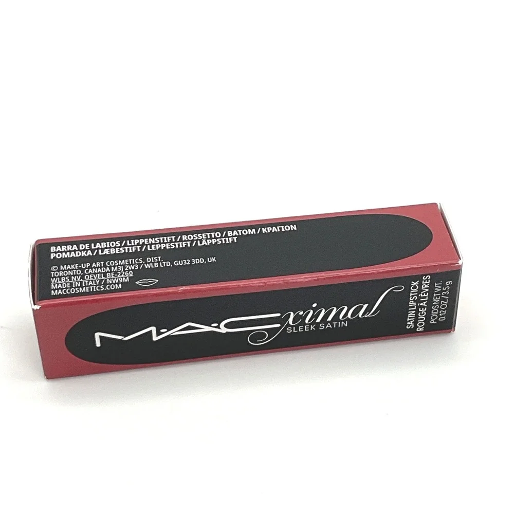 MAC MACximal Sleek Satin Lipstick 806 Del Rio Muted Plum Brown 0.12oz NEW