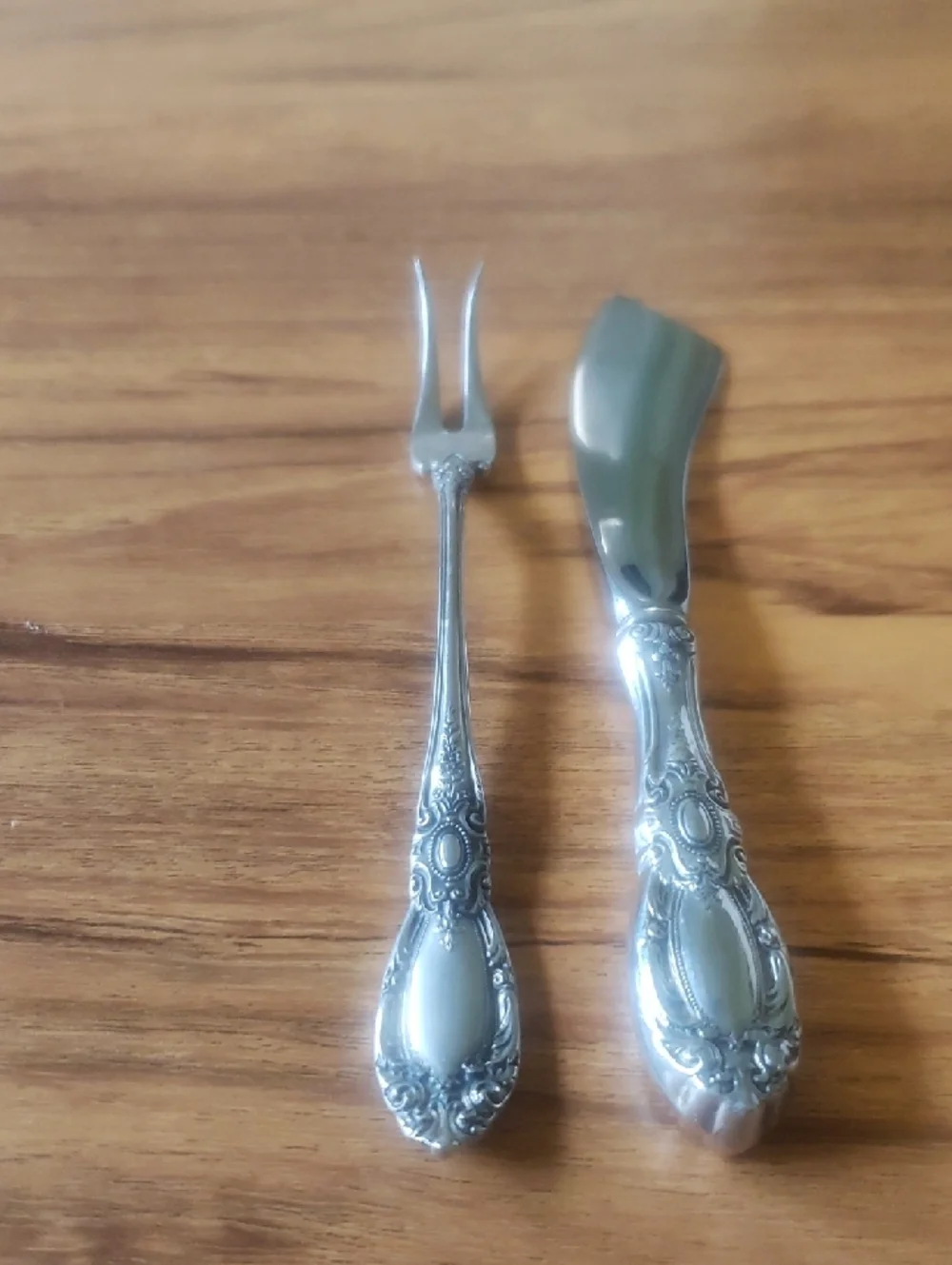 Vintage Towle Sterling Butter Knife & Pickle/Olive Fork, 