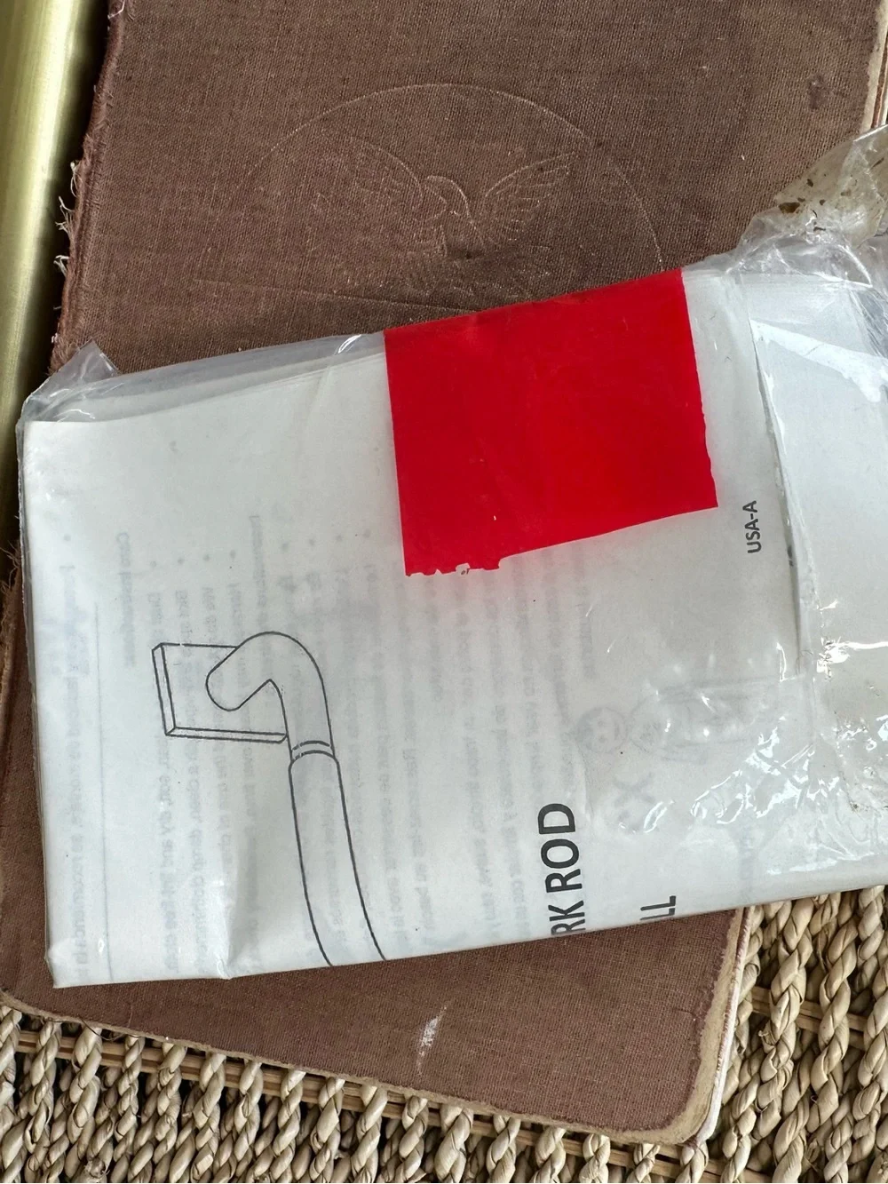 Pottery Barn Hidden Connection Room Darkening Curtain Rod Brass 28