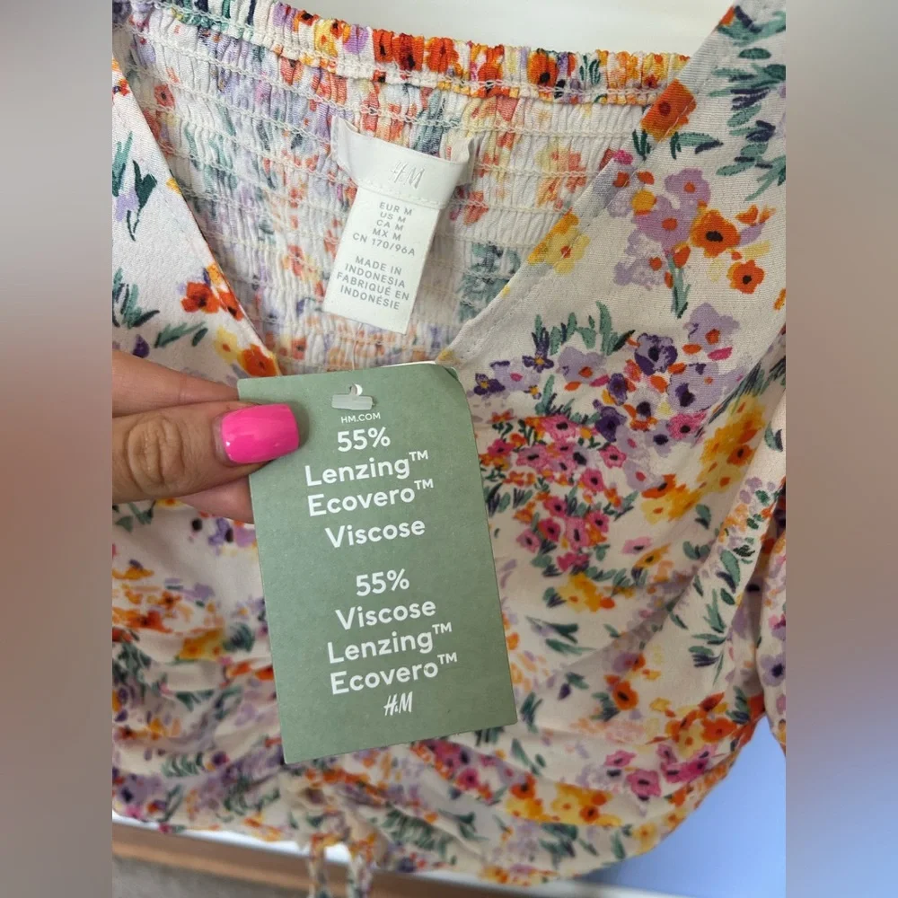 NWT H&M Matching Floral Shorts & Top Set