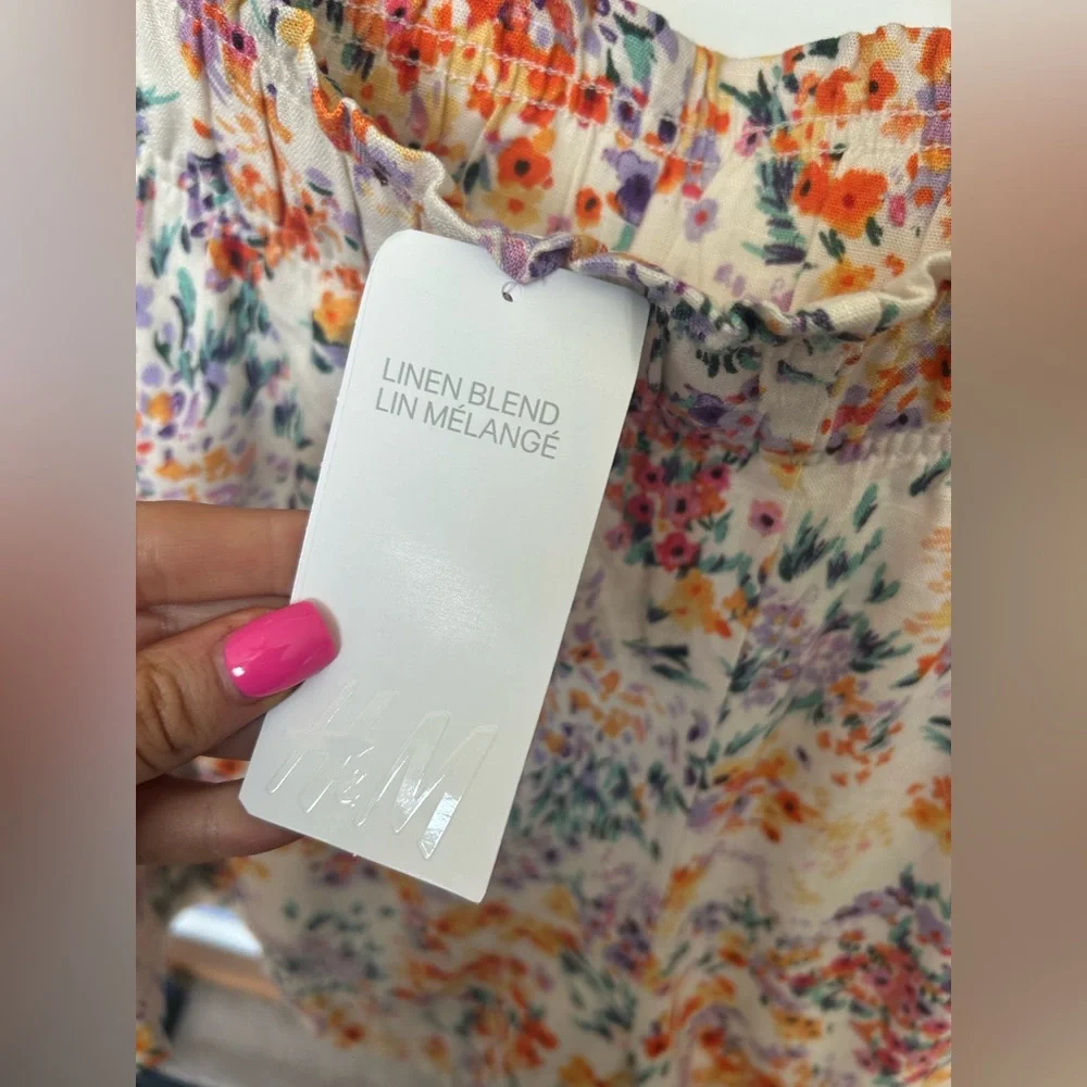 NWT H&M Matching Floral Shorts & Top Set