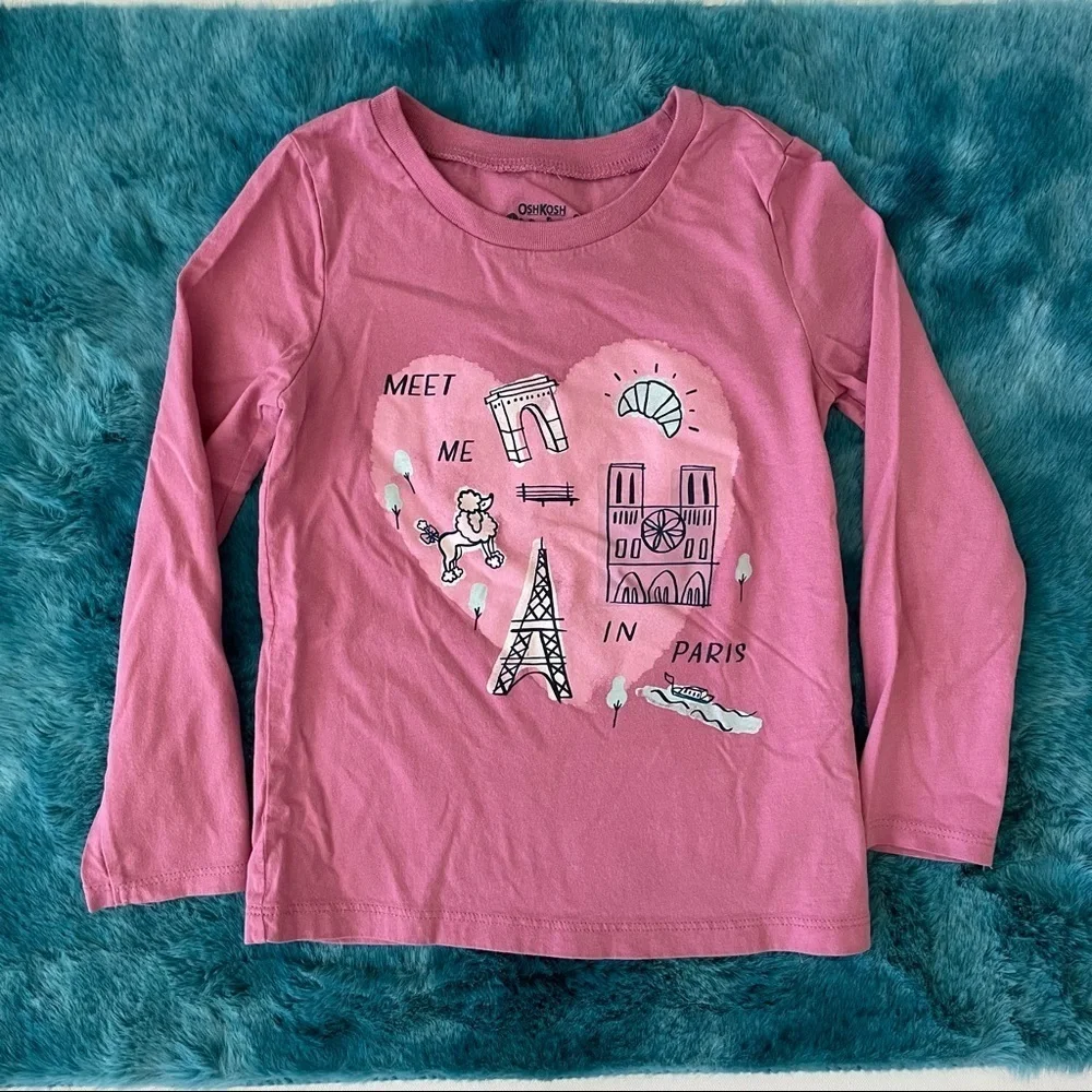 OshKosh B’gosh Long Sleeve Graphic Tee Size 4T