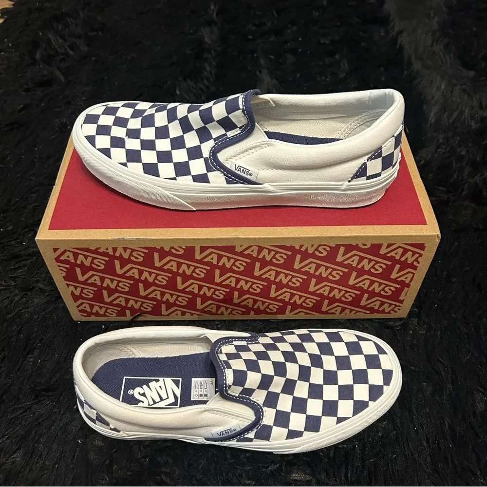 VANS off the wall checkerboard slip on shoes sneakers women’s 7 new in box