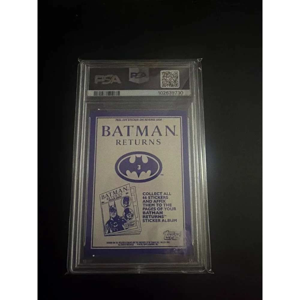 1992 Topps Batman Returns Catwoman #3 Stickers PSA 10 GEM MINT Michelle Pfeiffer