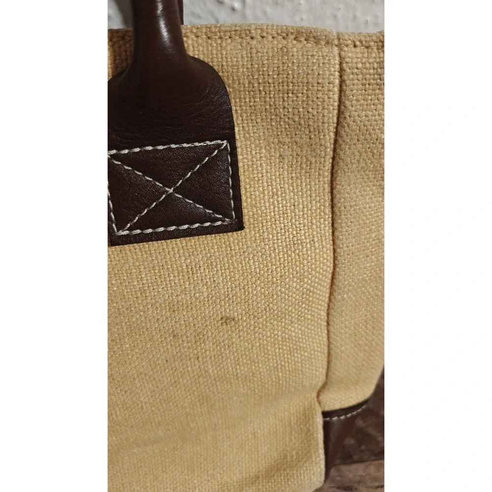 Chris Birchfield Woven Bag Leather Trim