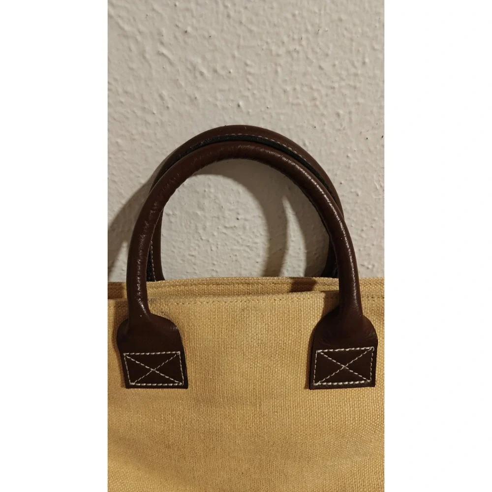 Chris Birchfield Woven Bag Leather Trim