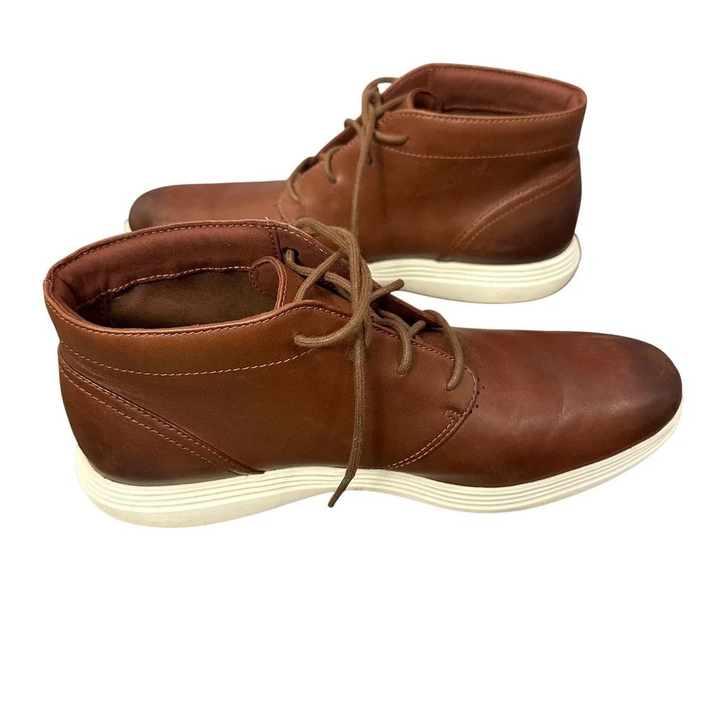 Cole Haan Grand Tour Chukka 10.5M Brown‎ Leather Business Casual Athleisure
