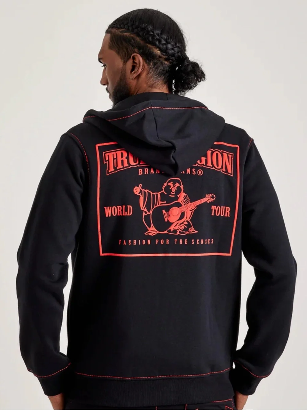 True Religion MENS TRUE RELIGION BIG T ZIP-UP HOODIE MSRP $150 NWT Size S