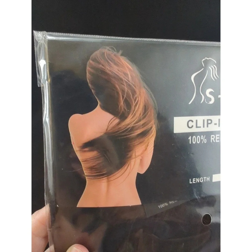 S-noilite Clip In Hair Extensions 100%‎ Remy Human Hair Brown #2 10