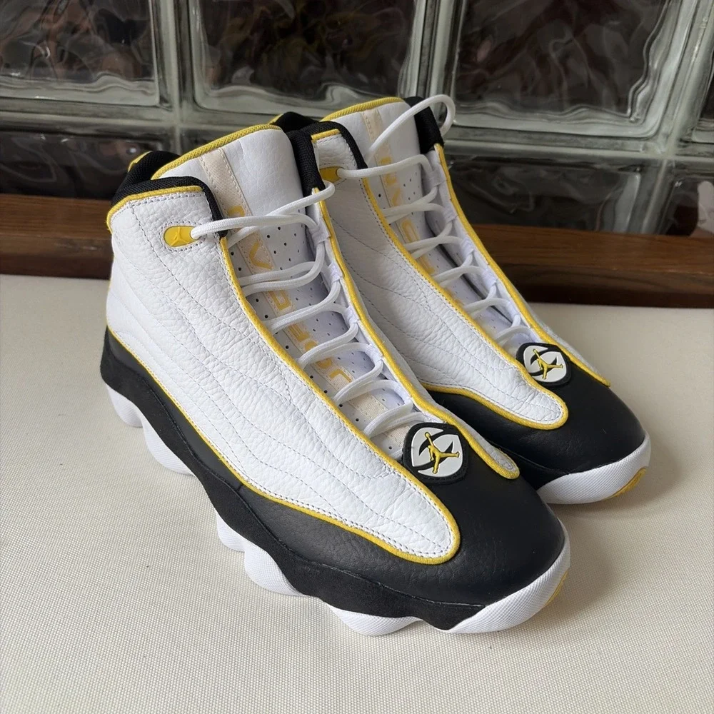 Nike Air Jordan PRO STRONG White Tour Yellow Black DC8418-107 Mens Shoes US 11