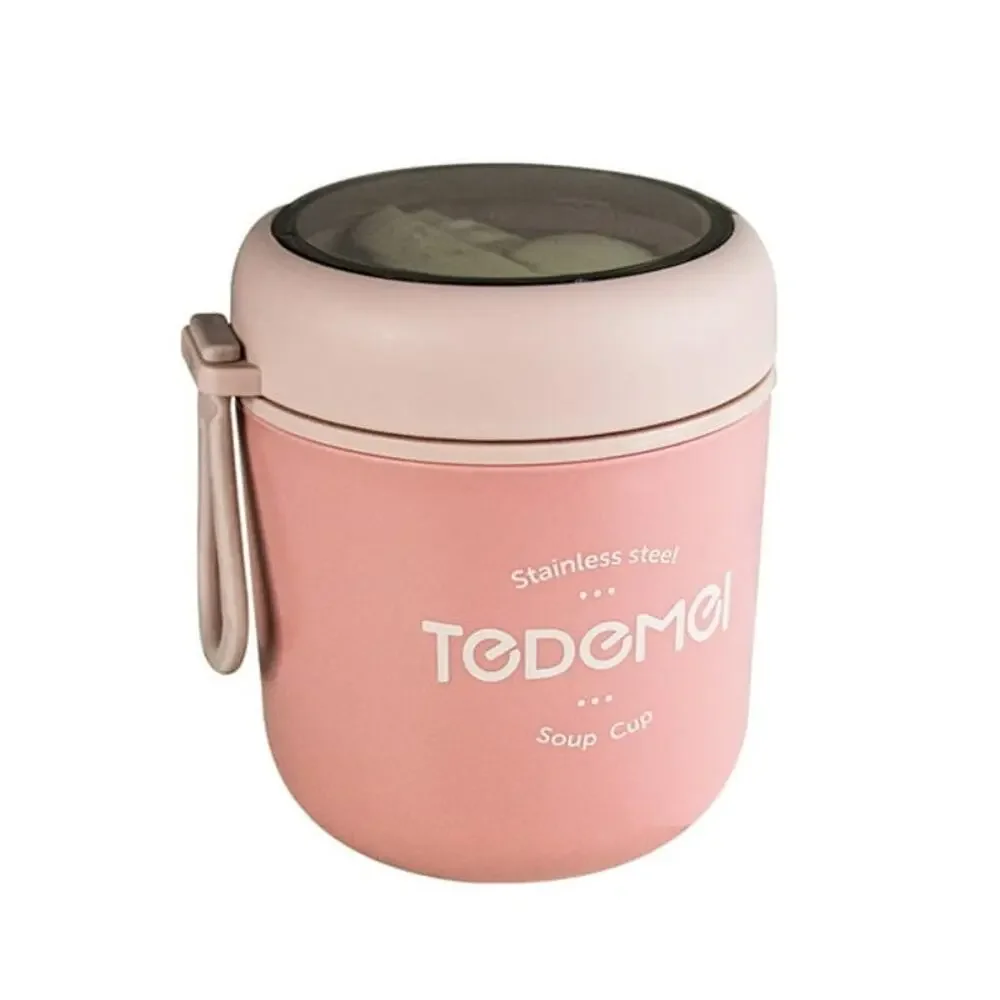 Stainless Steel‎ Soup Cup 530ml Pink