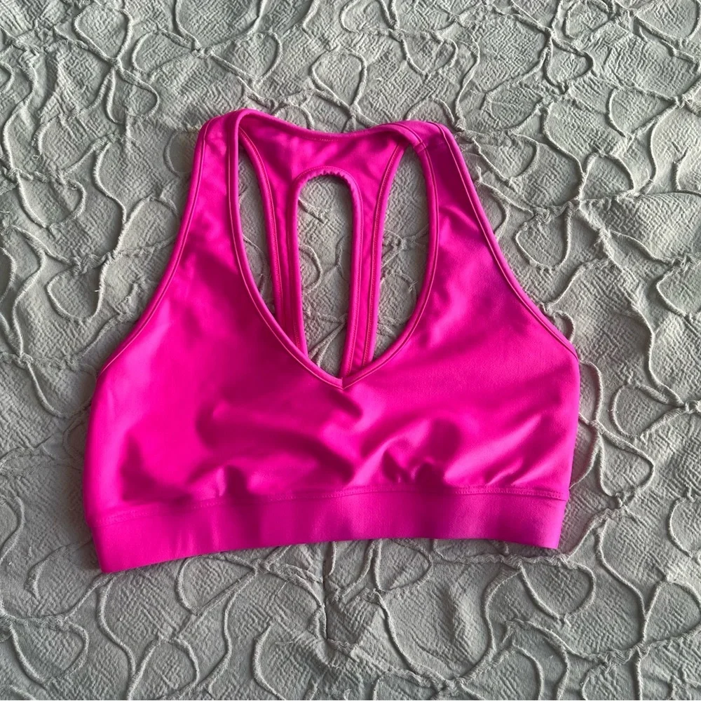 CARBON 38‎ ACTION 2.0 Sports Bra Womens Size M Pink Stretch (0628)