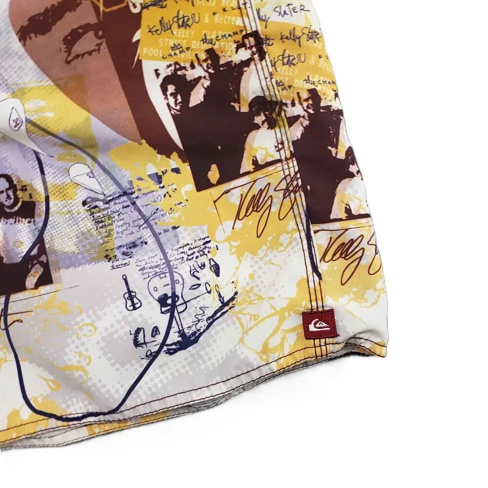 Vintage Quicksilver Kelly Slater Board Shorts Mens 36 Surfer Signature‎ Series
