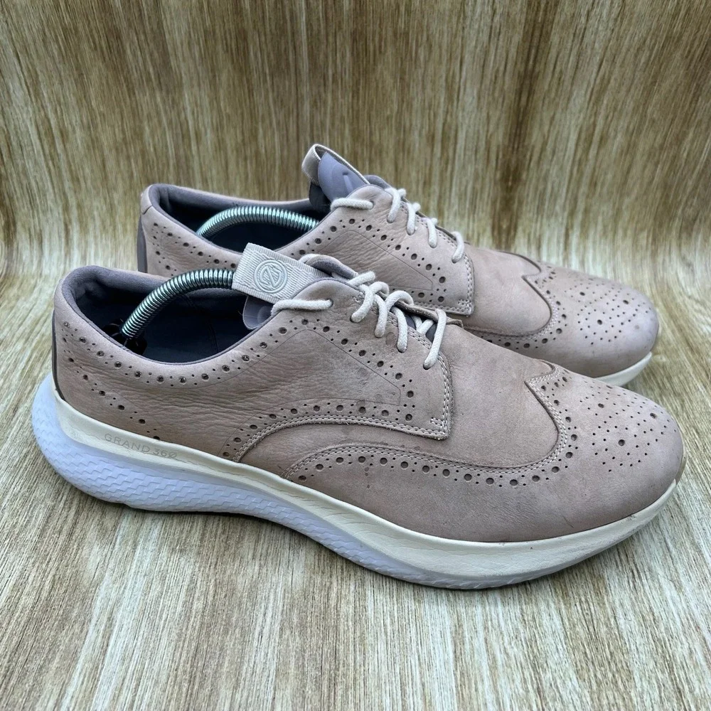 Cole Haan Zerogrand Changepace Men's Size 12 M Wingtip Birch Nubuck Suede C35821