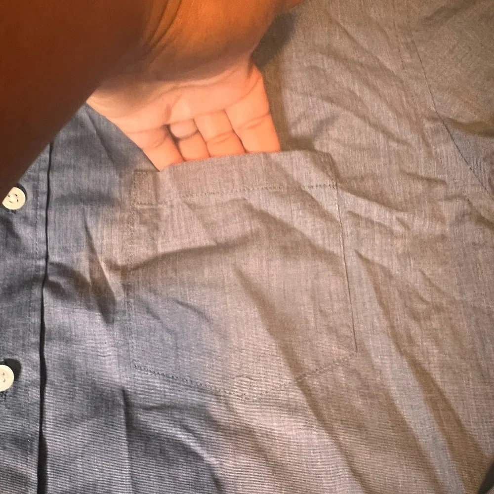 J.Crew‎ Flex Washed Button Down Shirt Slim Fit Long Sleeve Casual Mens L